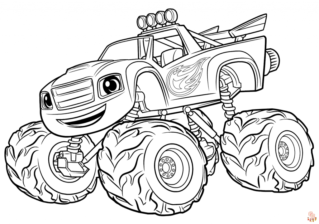 Monster Truck para colorir 13