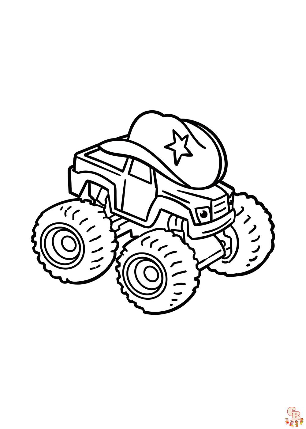 Blaze coloring pages 8