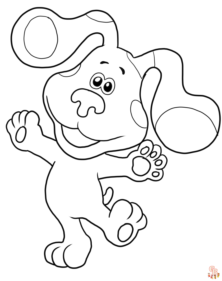 Explore a world of creativity with Blues Clues Coloring Pages