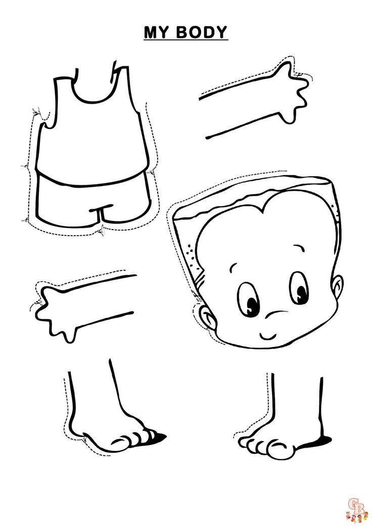 Body Parts Coloring Pages 5
