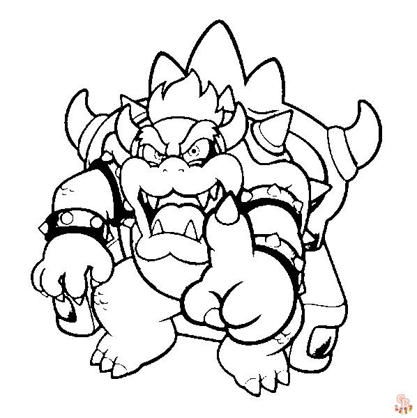 Bowser Coloring Pages 1