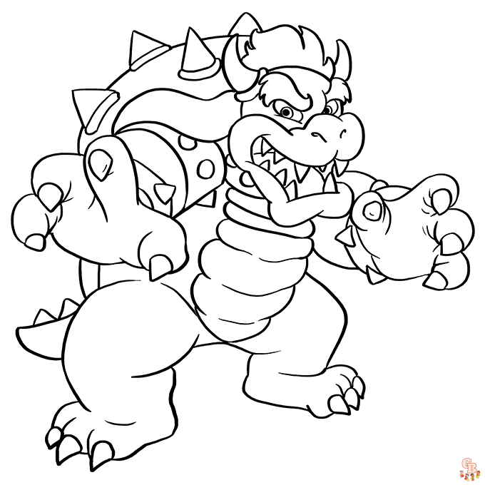Bowser Coloring Pages 1