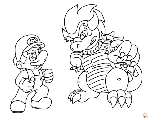 Bowser Coloring Pages 4