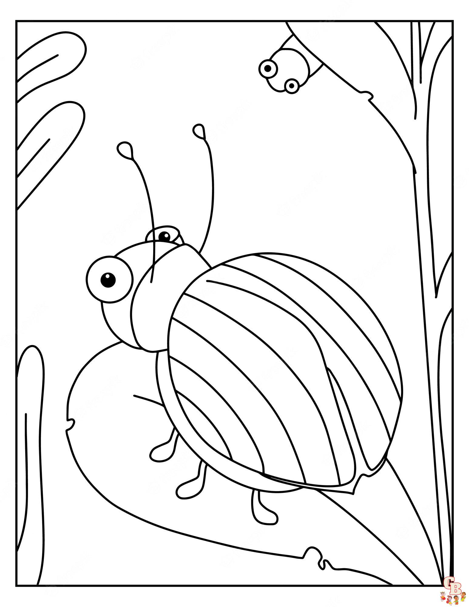 Bugs Coloring Pages 4