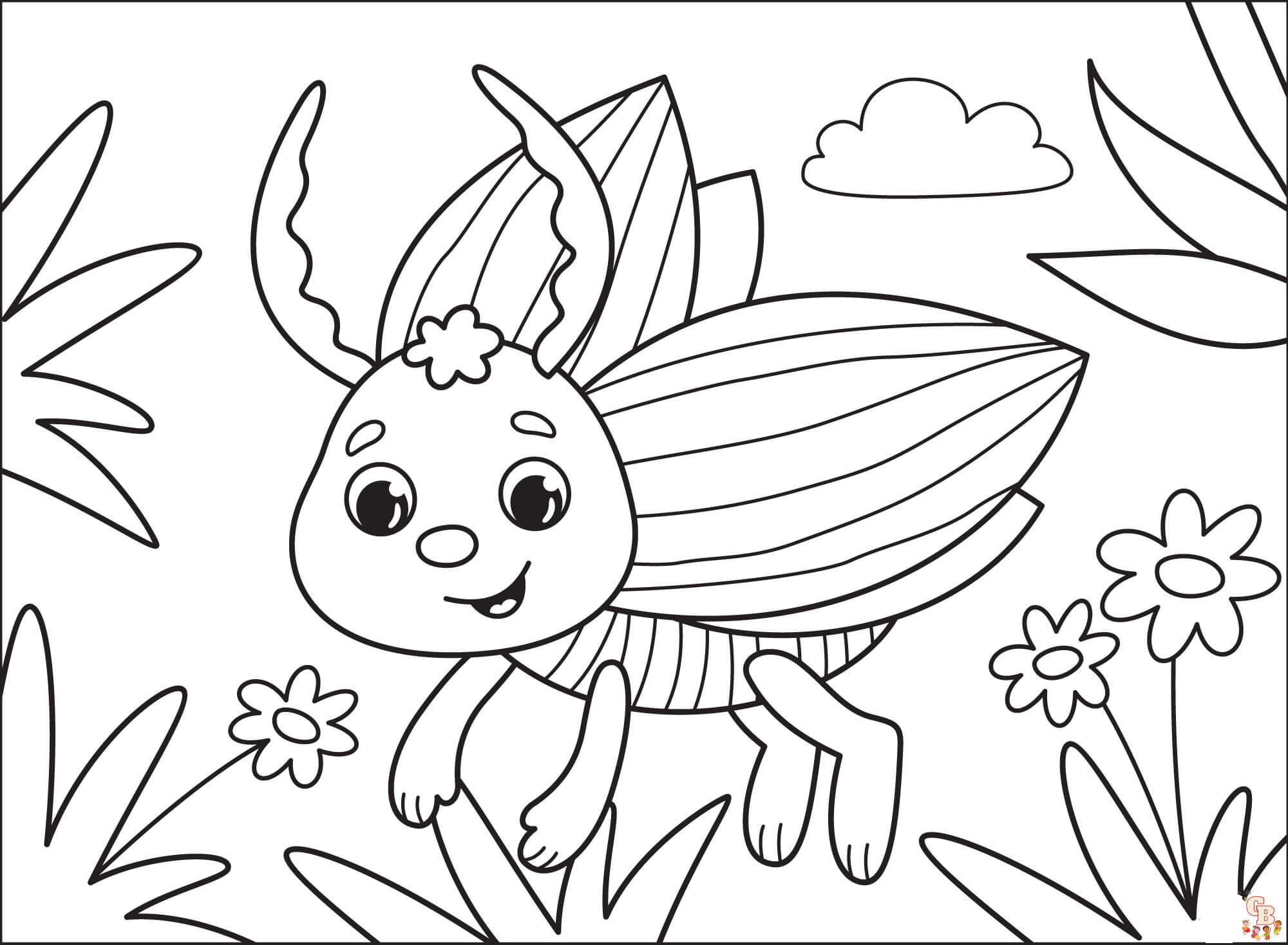 Bugs Coloring Pages 6