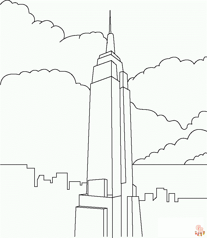 Buildings Coloring Pages