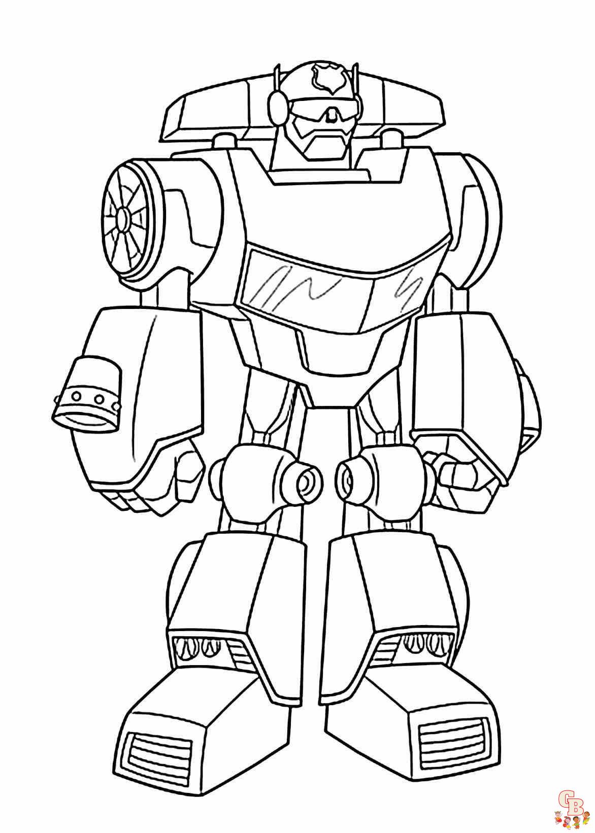 Get Creative with Bumblebee Transformer Coloring Pages | GBcoloring