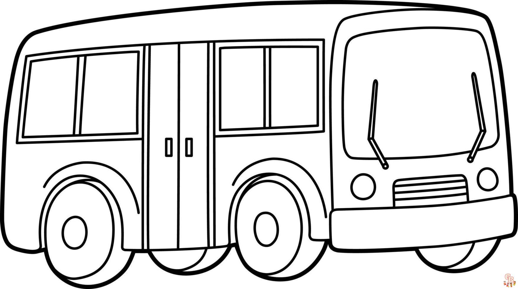 Autobus Para Colorear 2