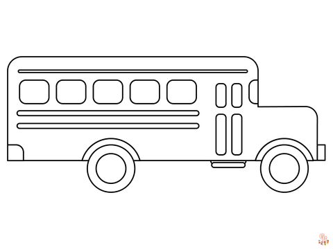 Bus Coloring Pages 2