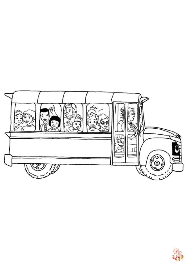 Bus Coloring Pages 3