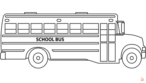 Bus Coloring Pages 3