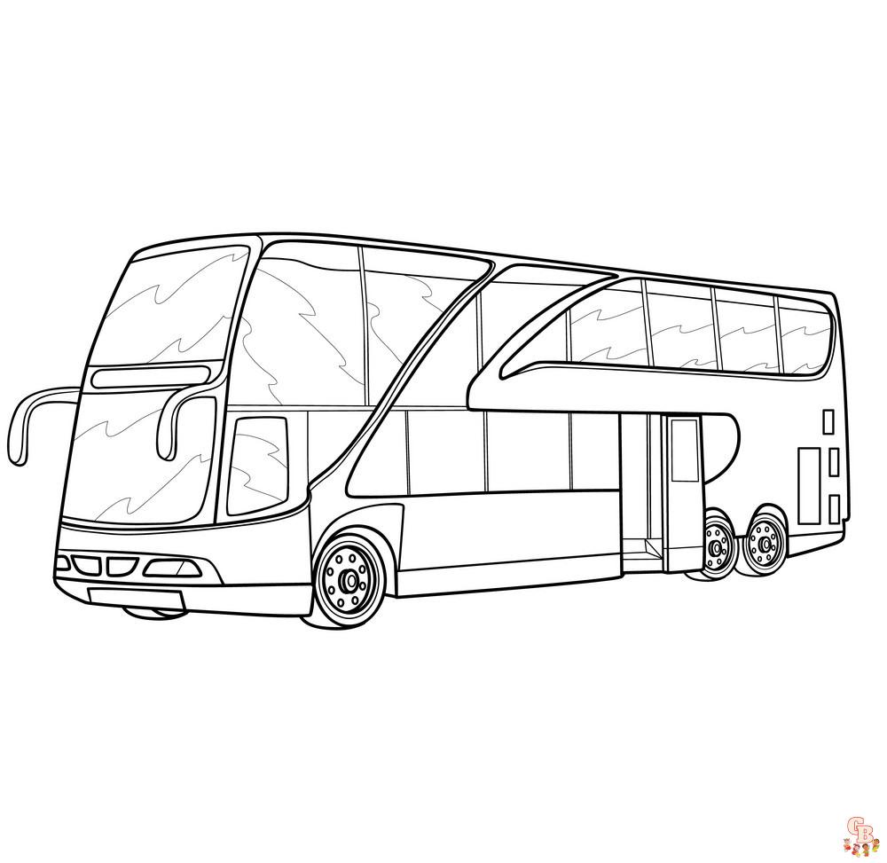 Bus Coloring Pages 4