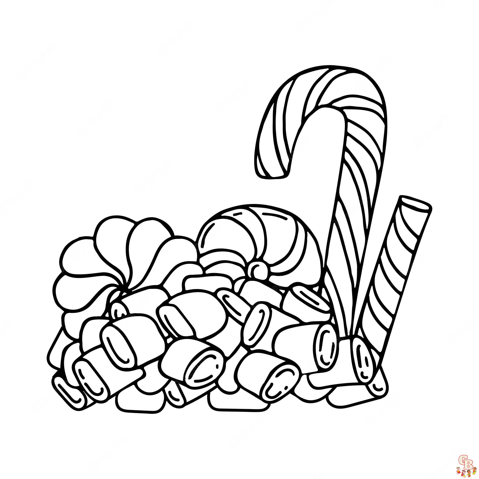 Candies Coloring Pages