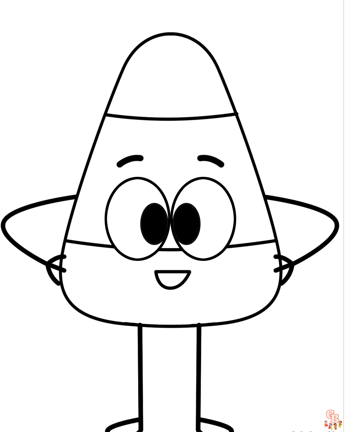 Candy Corn Coloring Pages 1