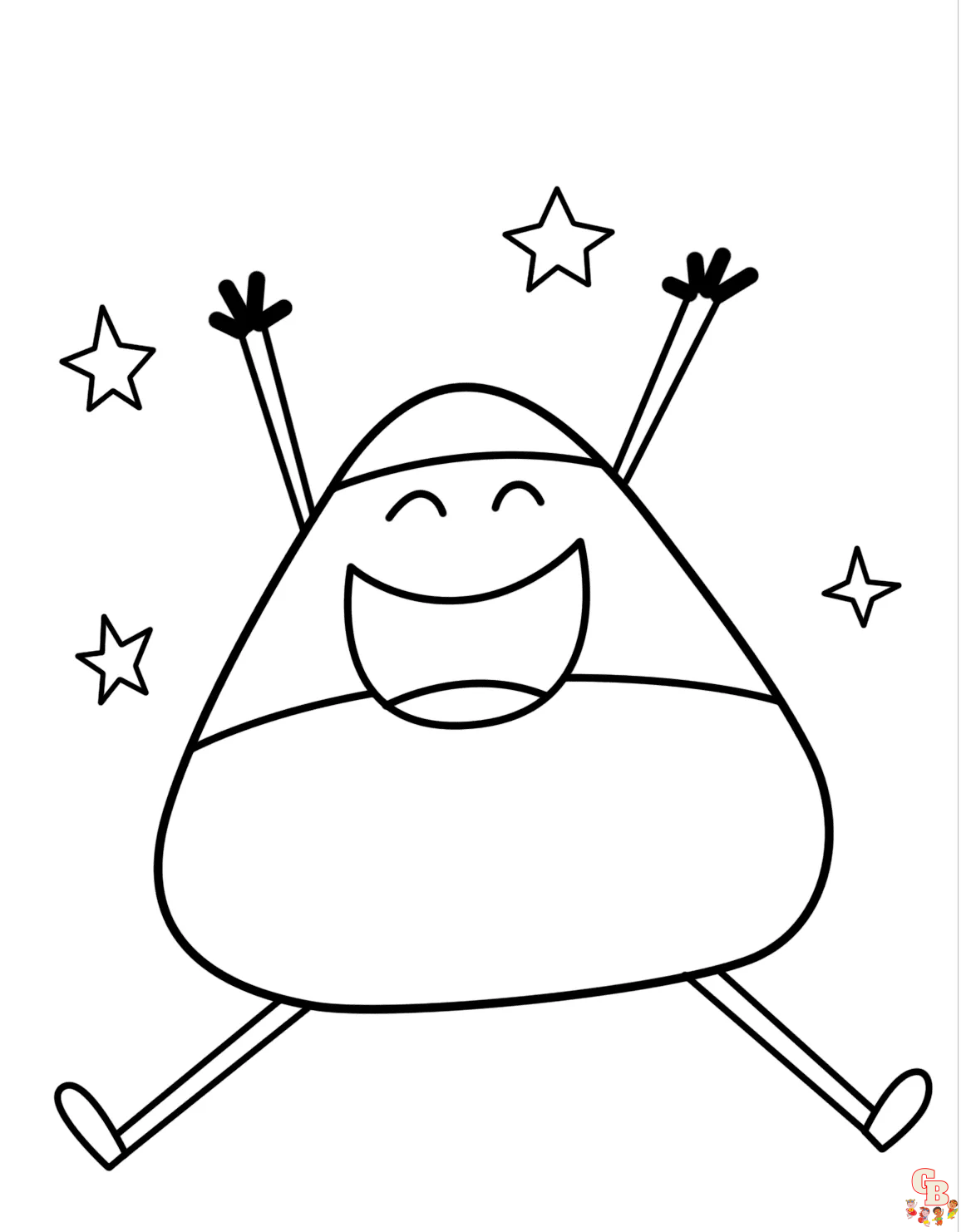 Candy Corn Coloring Pages 3