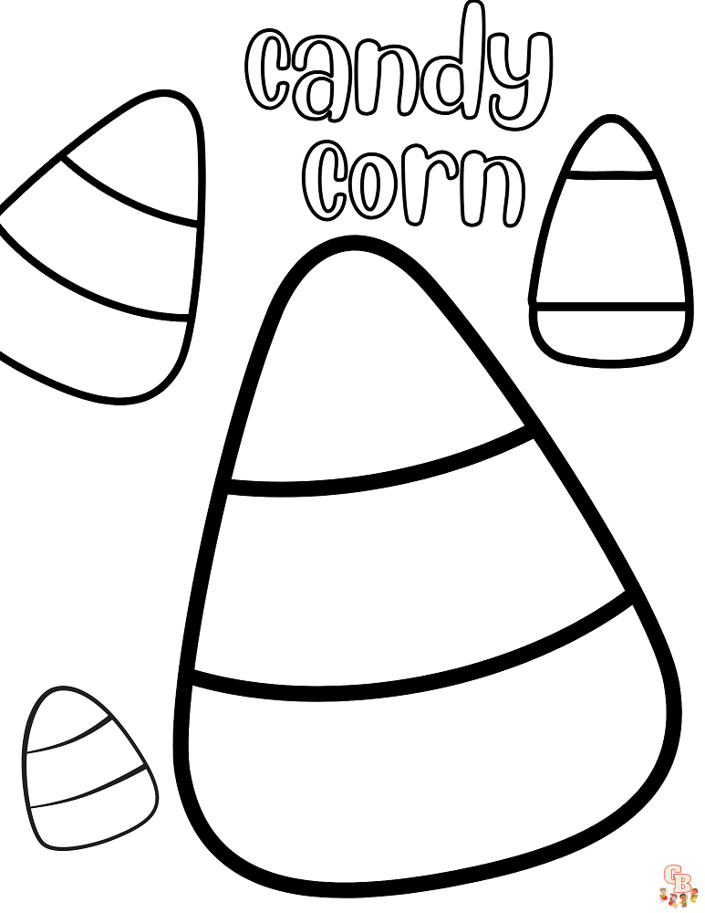 Candy Corn Coloring Pages 9
