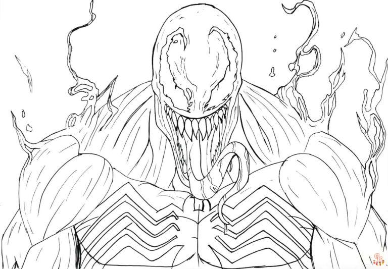 10 Marvel Carnage Coloring Pages for Fans: Unleash Your Artistic Prowess