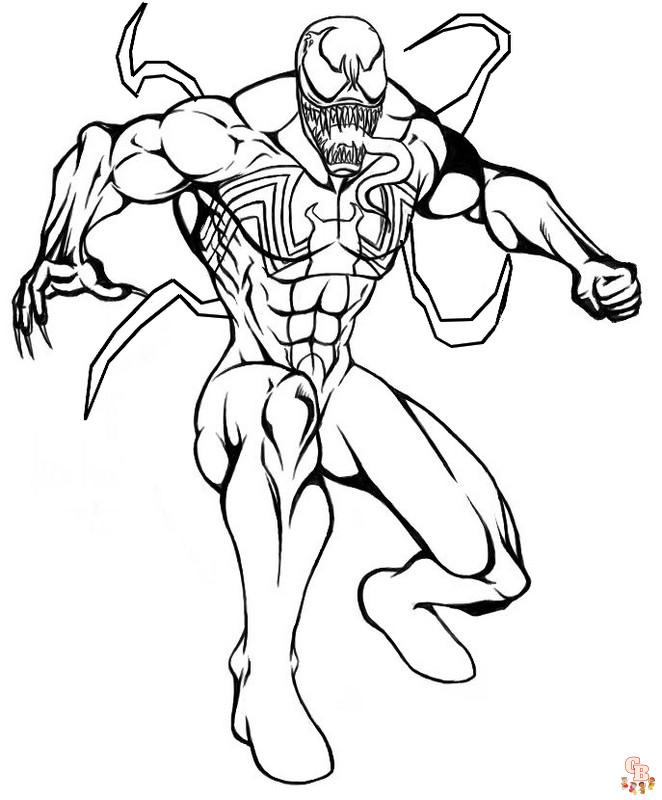 carnage coloring page