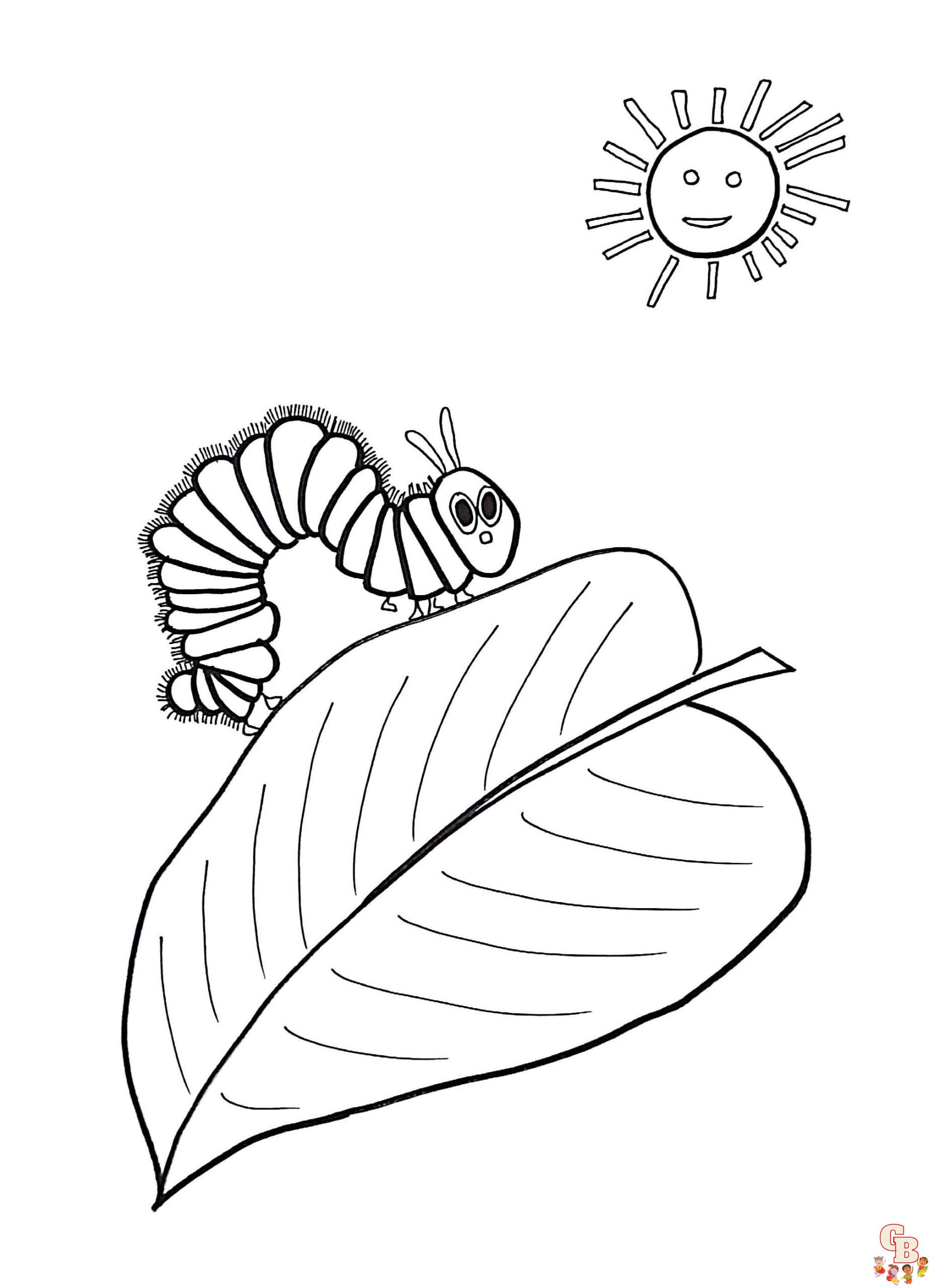 Caterpillar Coloring Pages 10