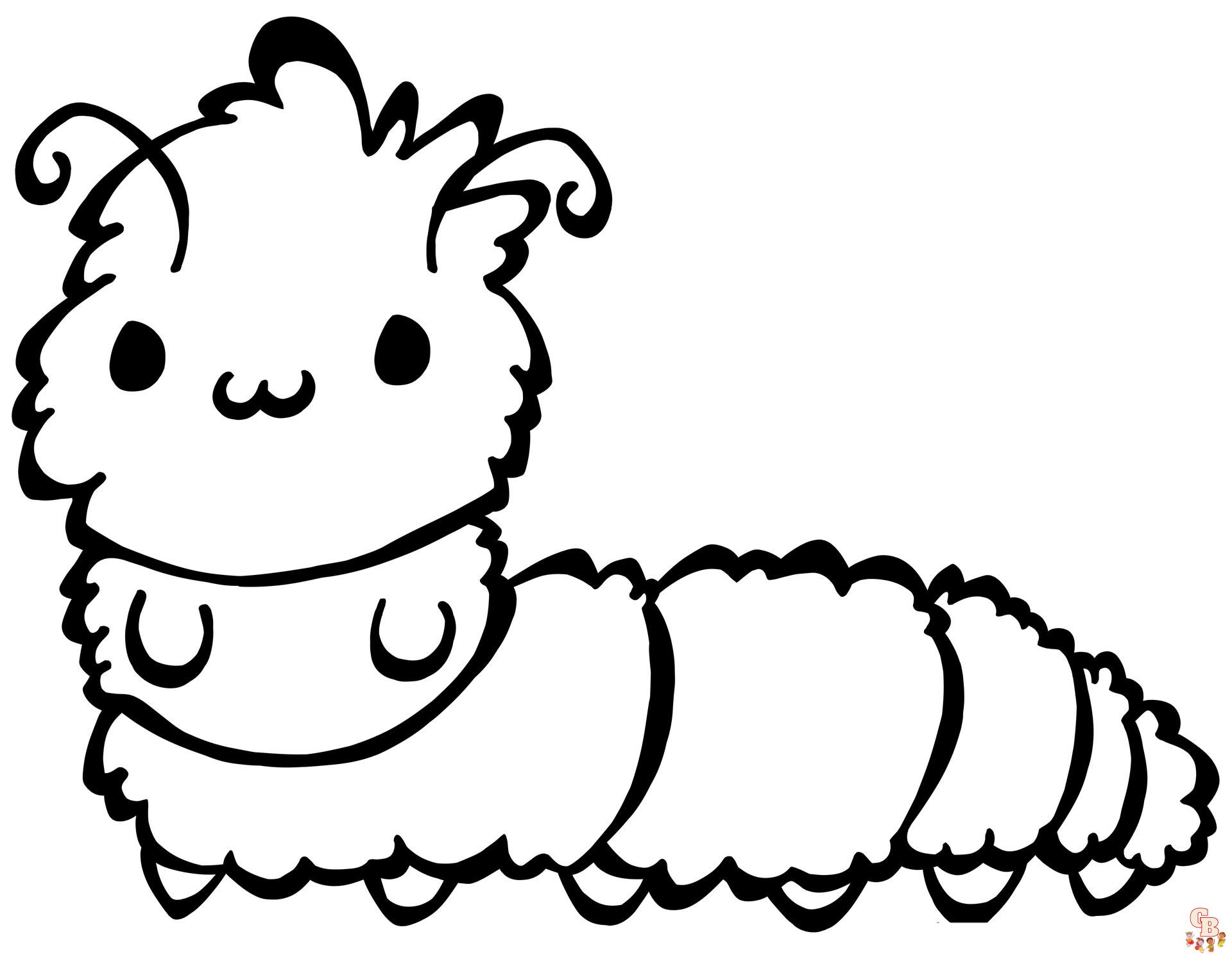 Caterpillar Coloring Pages 11