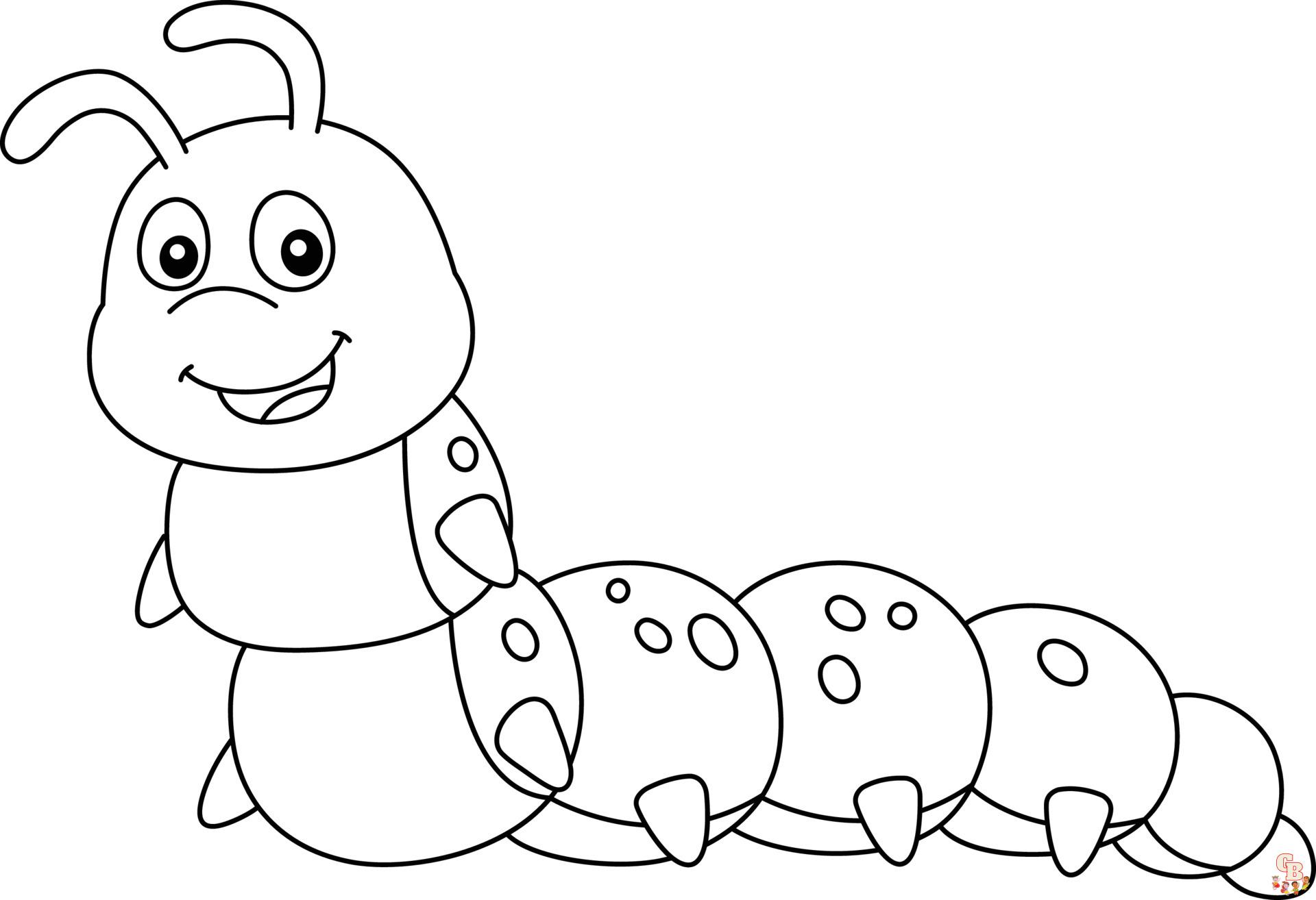 Caterpillar Coloring Pages 4