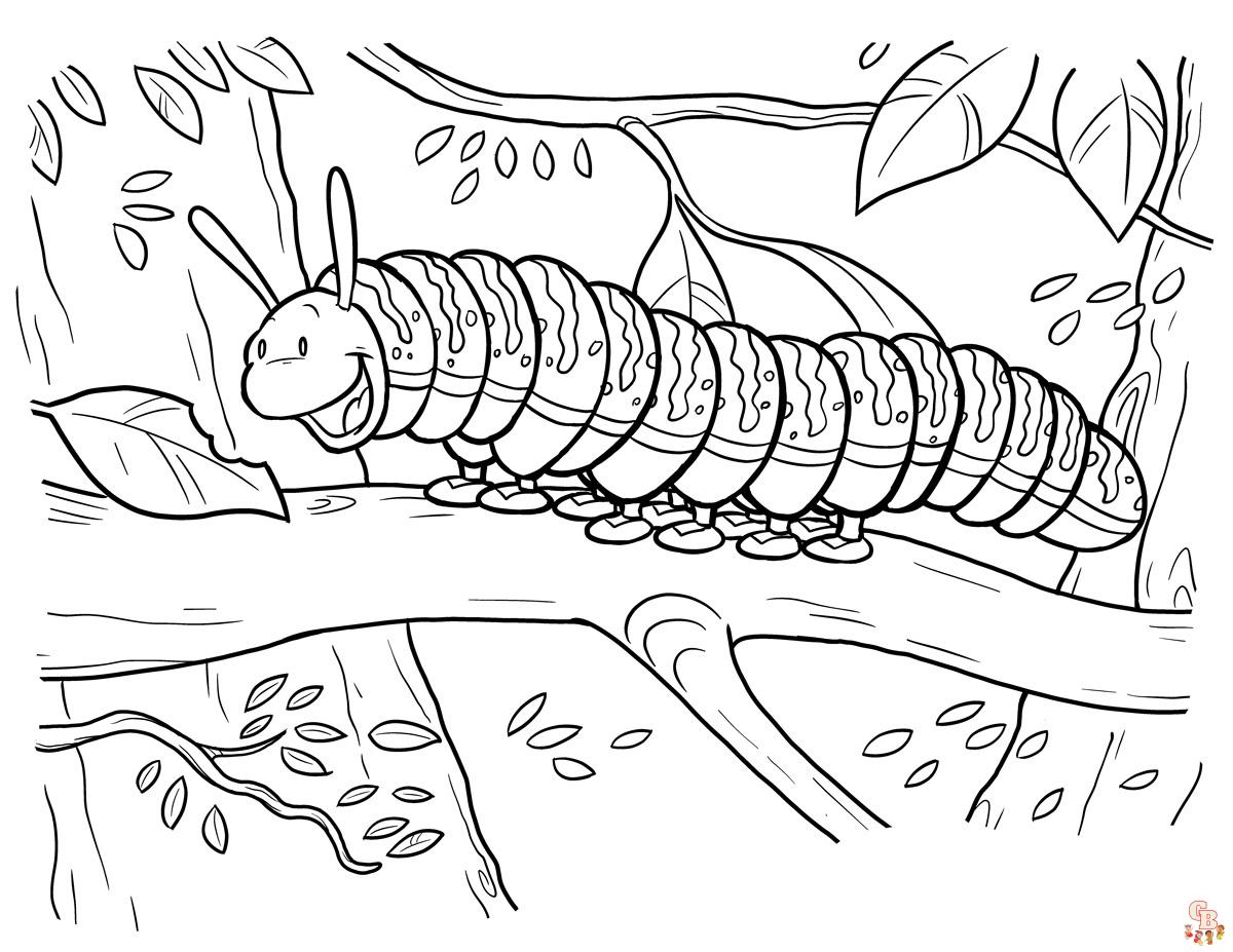 Caterpillar Coloring Pages 5