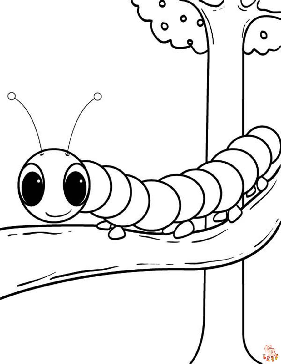 Caterpillar Coloring Pages 7