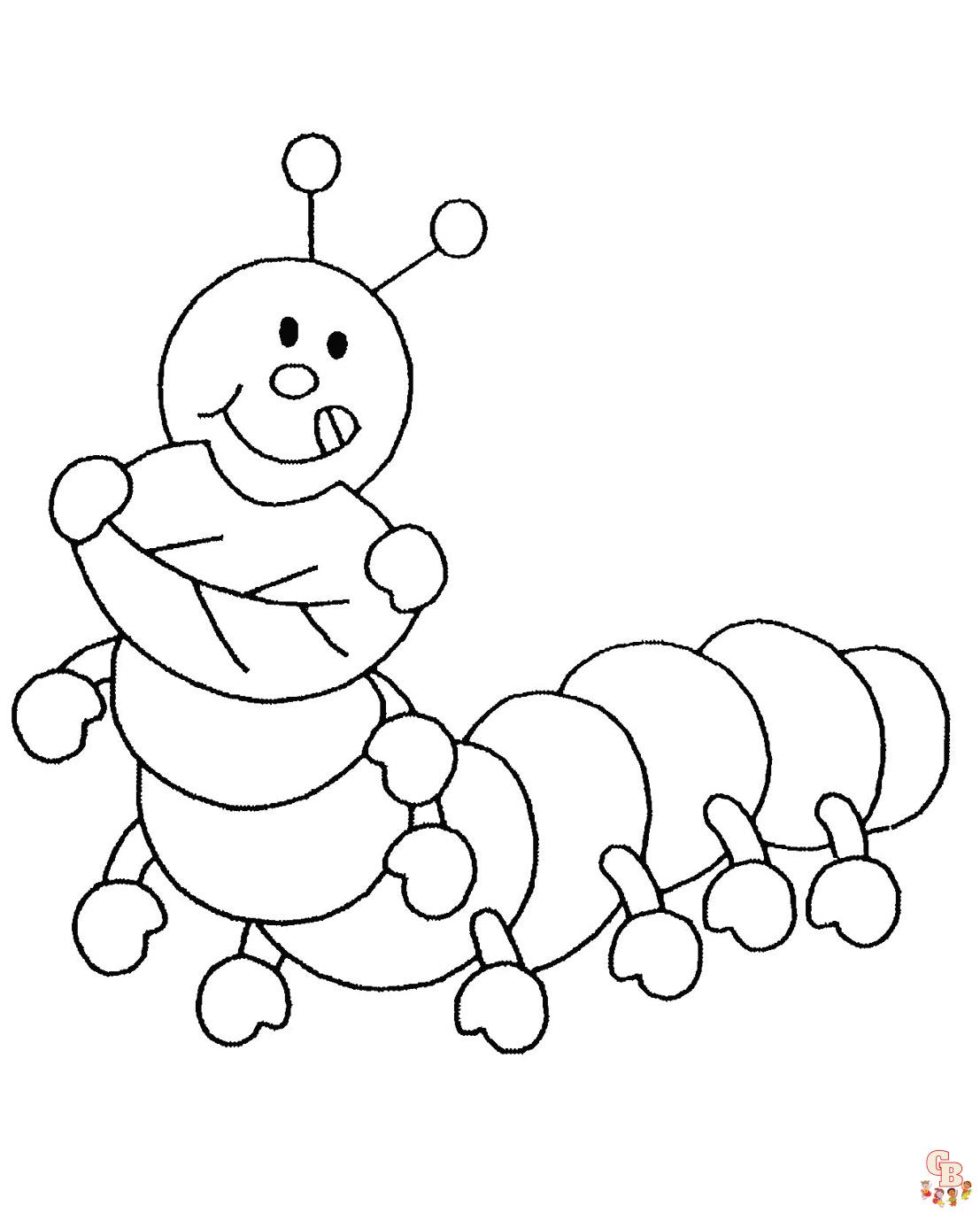 Caterpillar Coloring Pages 8