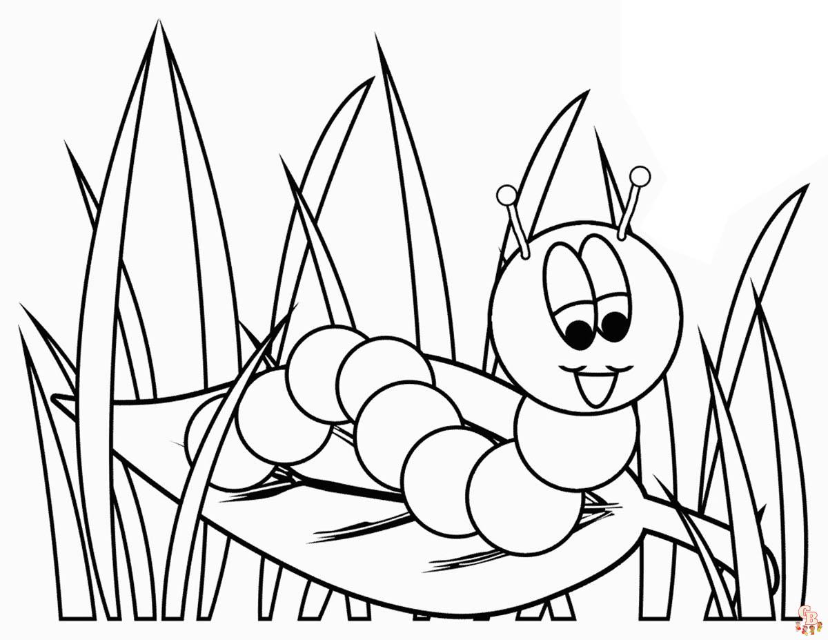 Caterpillar Coloring Pages 9