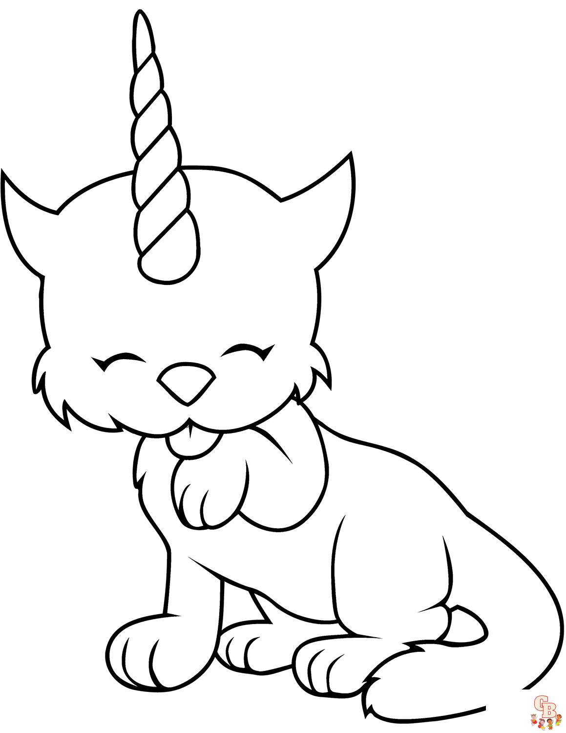 Caticorn Coloring Pages