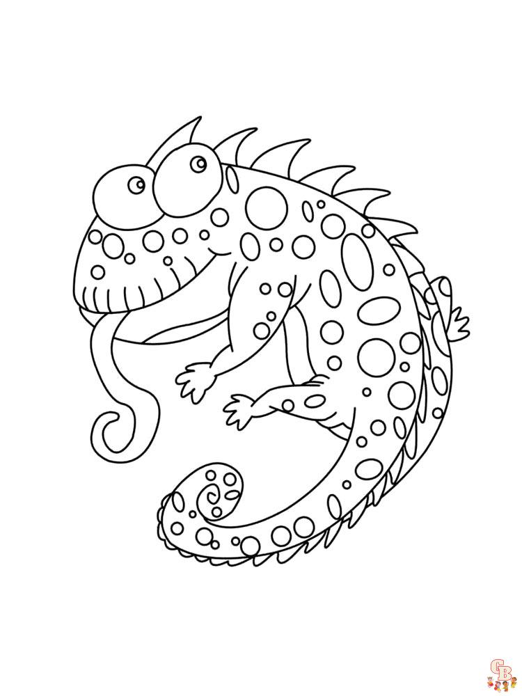 Chameleon Coloring Pages 20