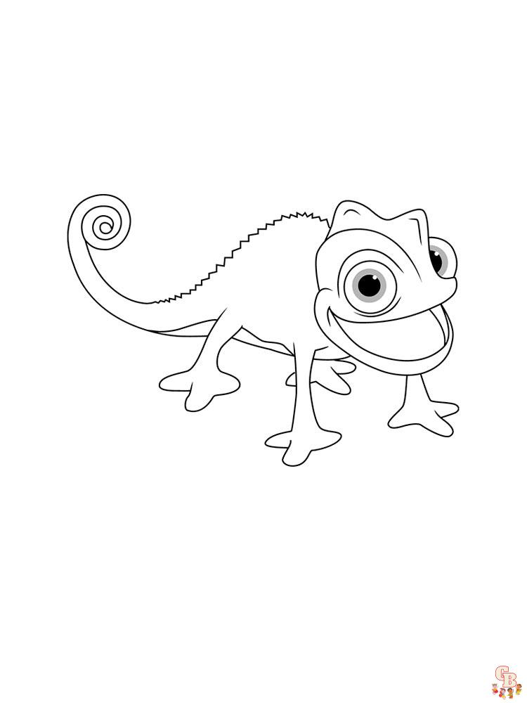 Chameleon Coloring Pages 3