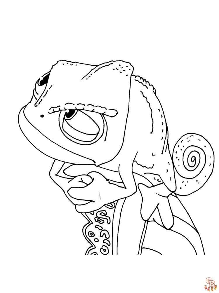 Chameleon Coloring Pages 4
