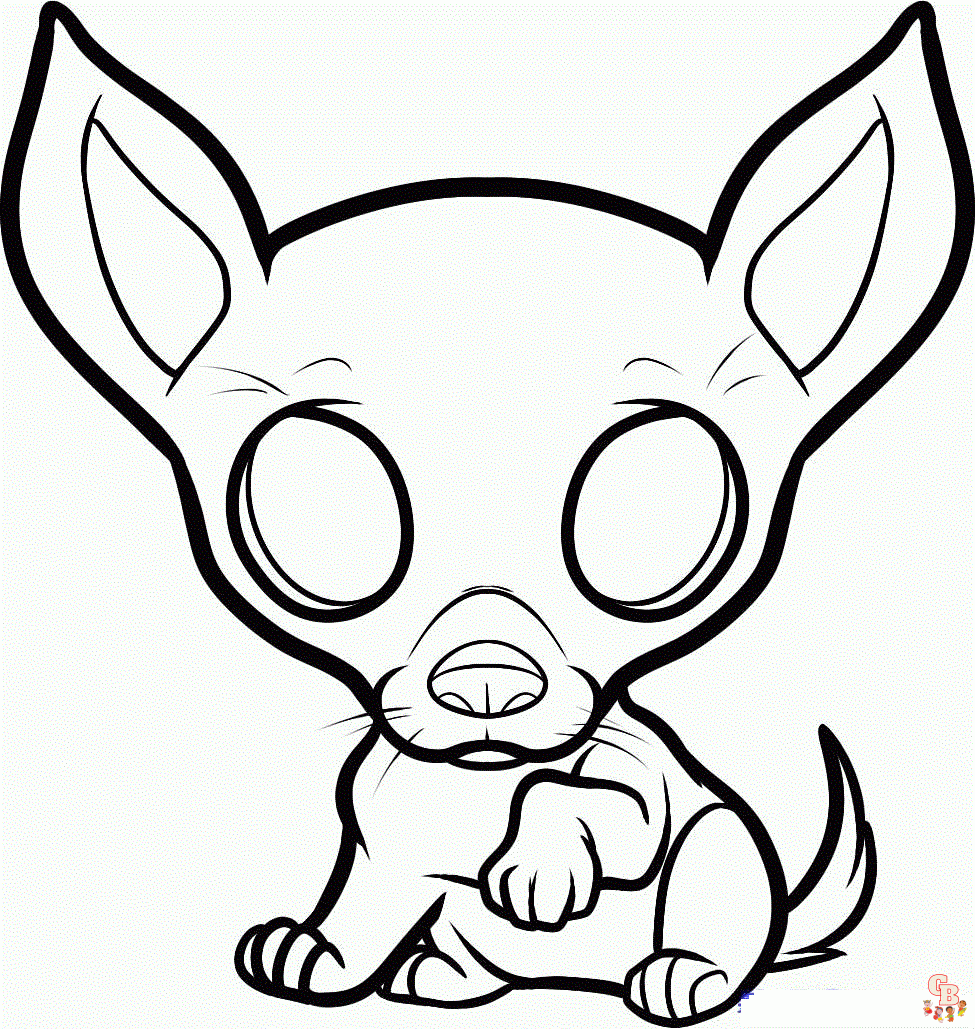 Chihuahua Coloring Pages 1