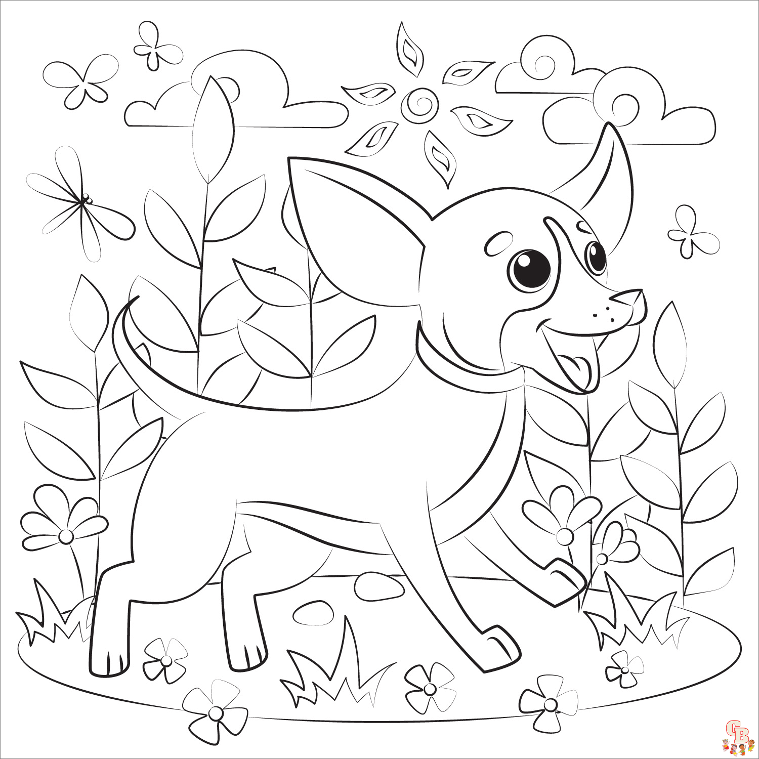 Chihuahua Coloring Pages 1