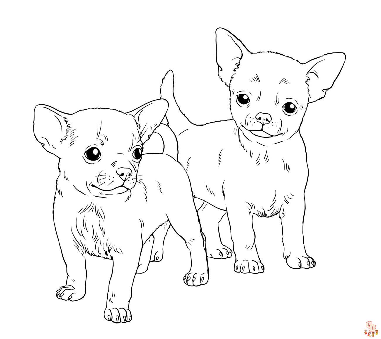 Dibujos Para Colorear Chihuahua Divertidos Y Gratis Para Imprimir Y Disfrutar