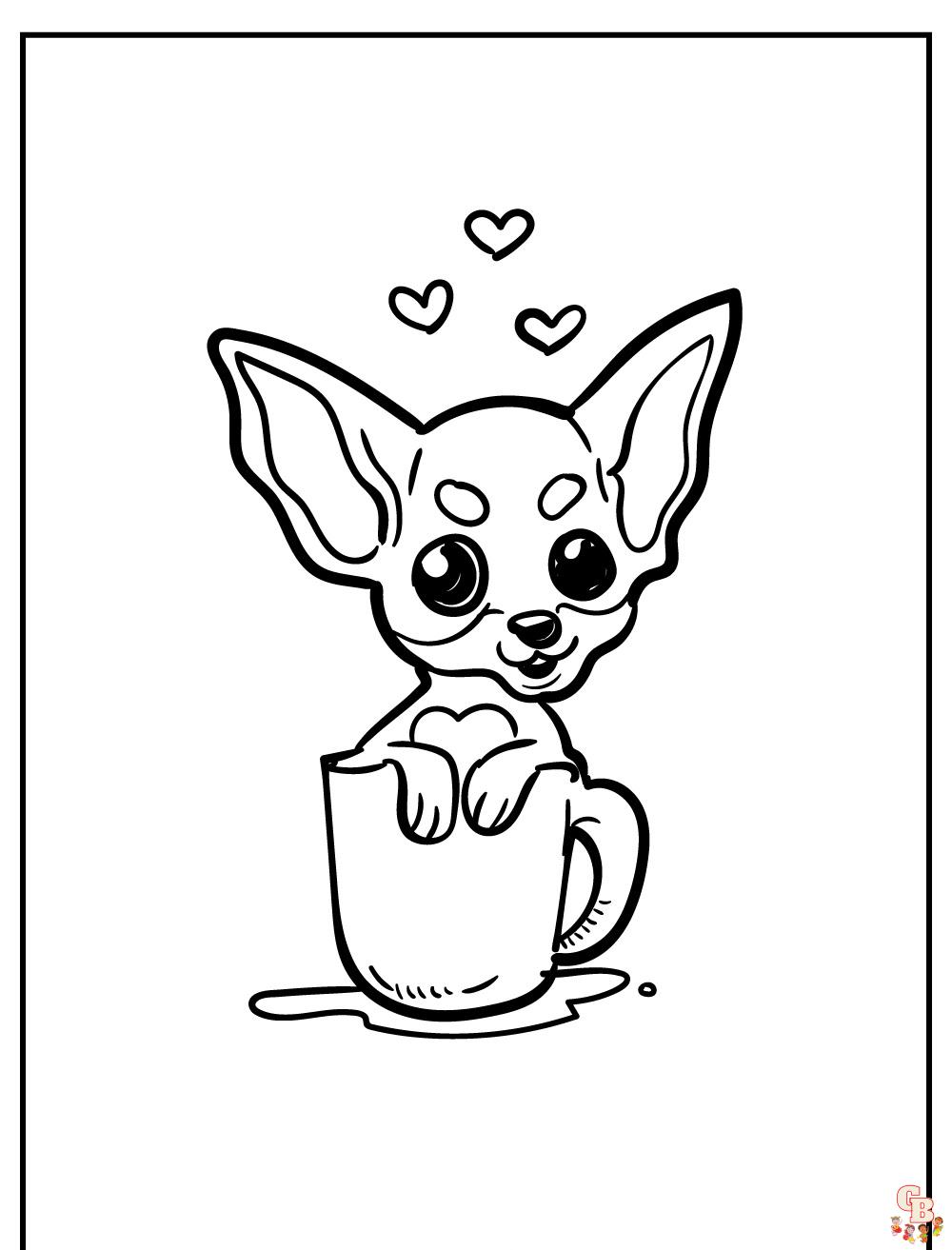 Chihuahua Coloring Pages 4