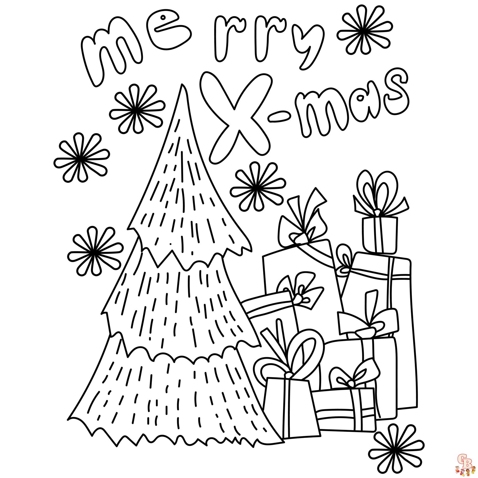 Christmas Cards Coloring Pages 6