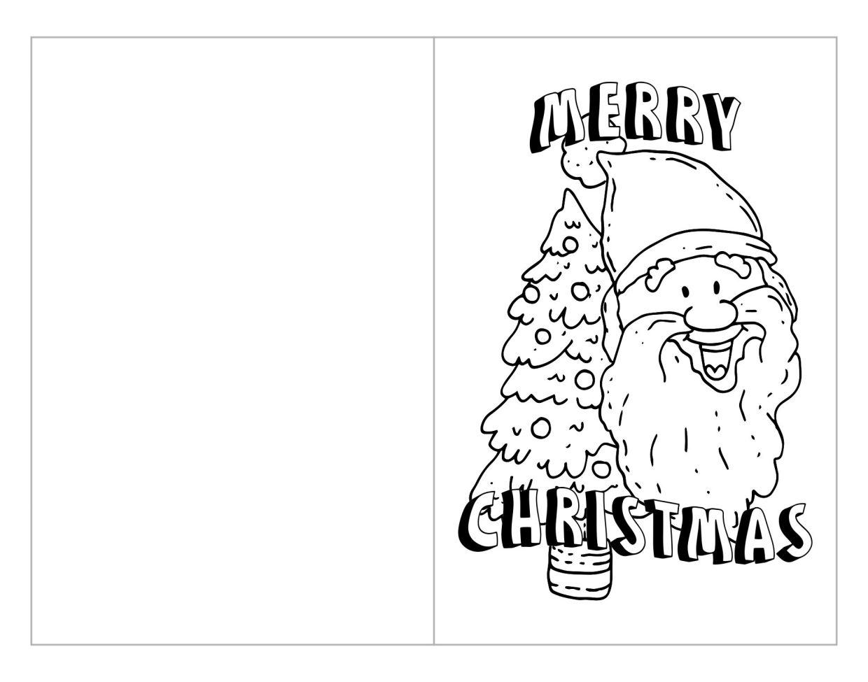Christmas Cards Coloring Pages 7