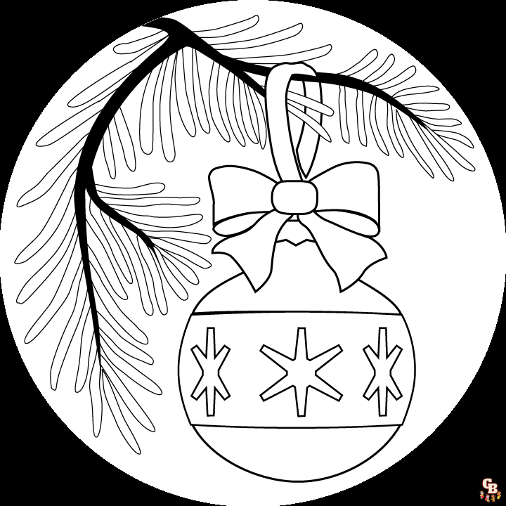 Christmas Ornaments coloring pages