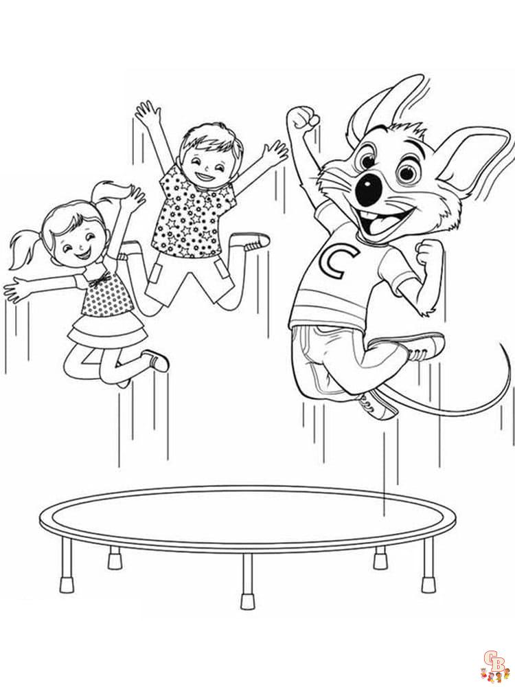 Chuck E Cheese Coloring Pages 1
