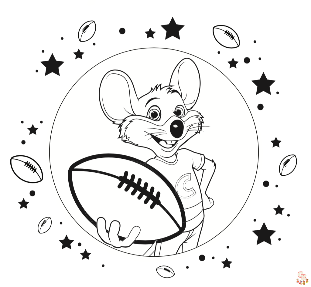 Chuck E Cheese Coloring Pages 2