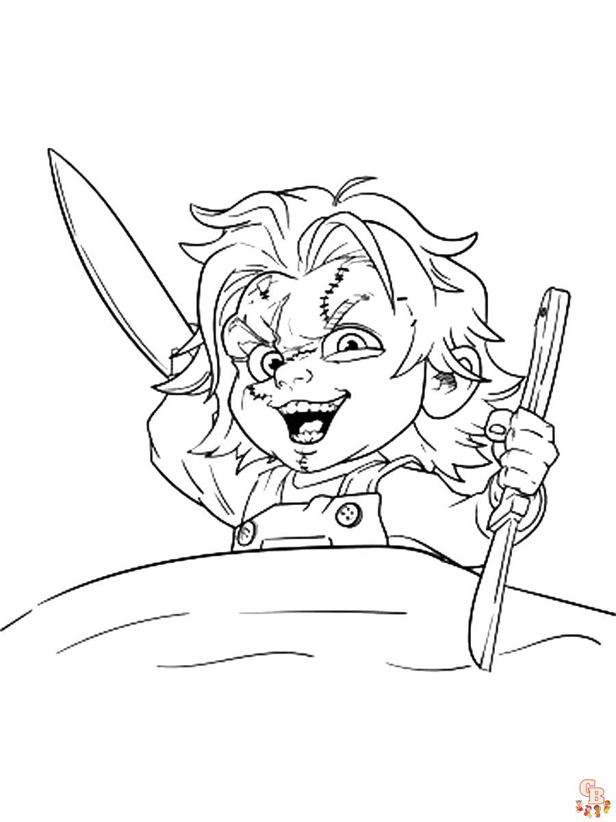 Chucky Coloring Pages 12