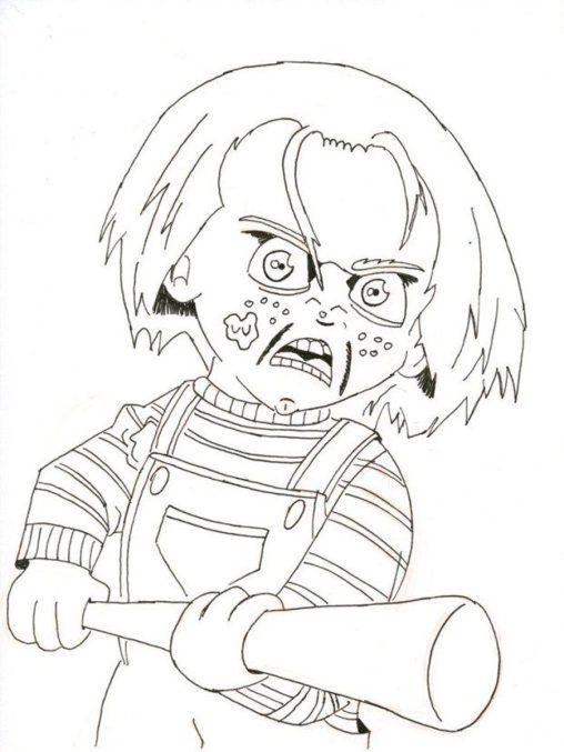 Chucky Coloring Pages Printable, Free, and Easy to Color