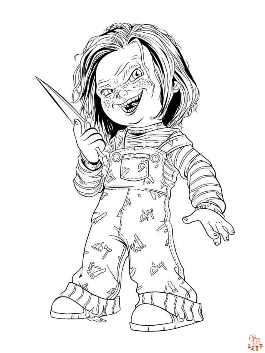 Chucky Coloring Pages 4