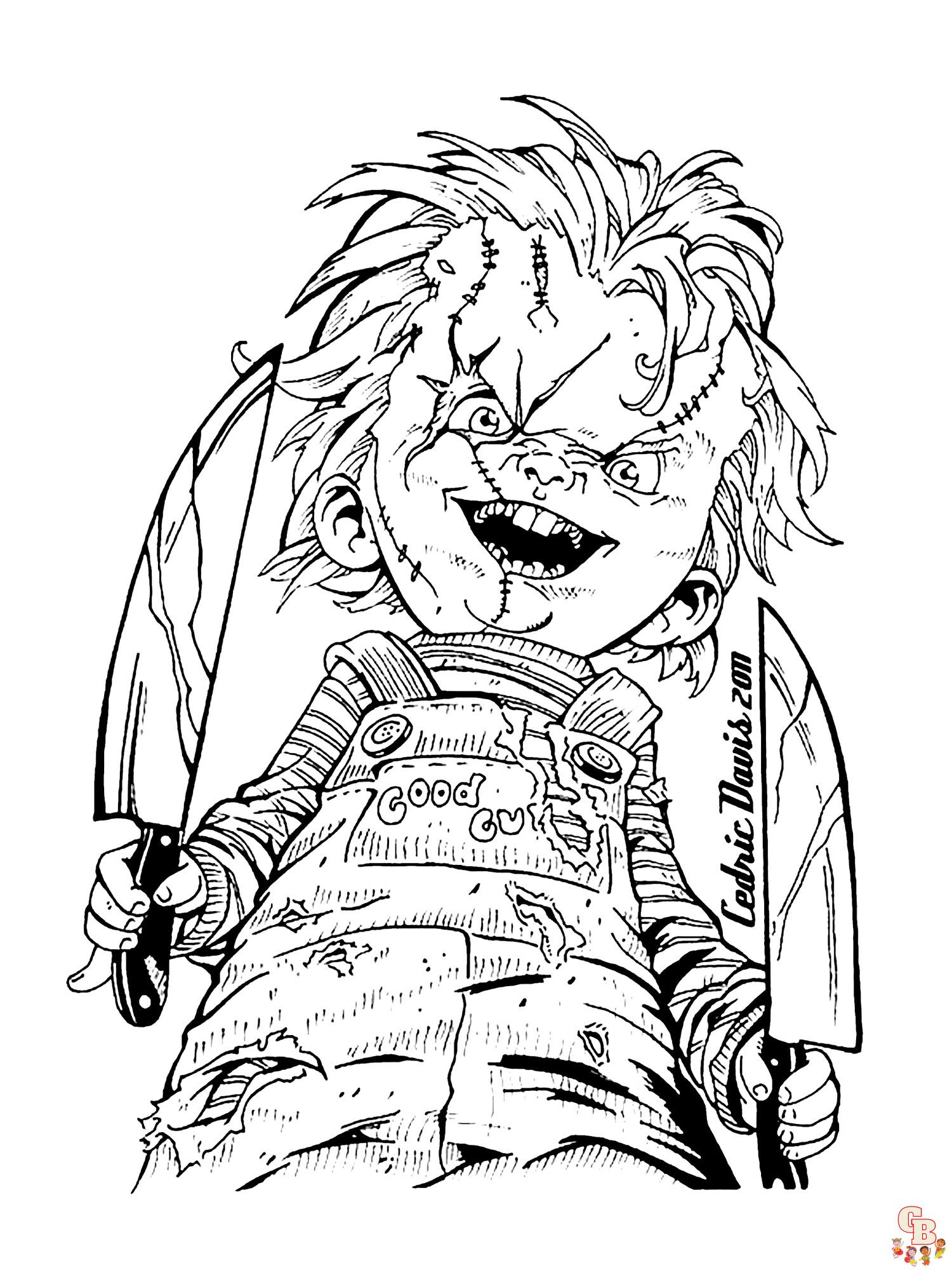 Chucky Coloring Pages 7
