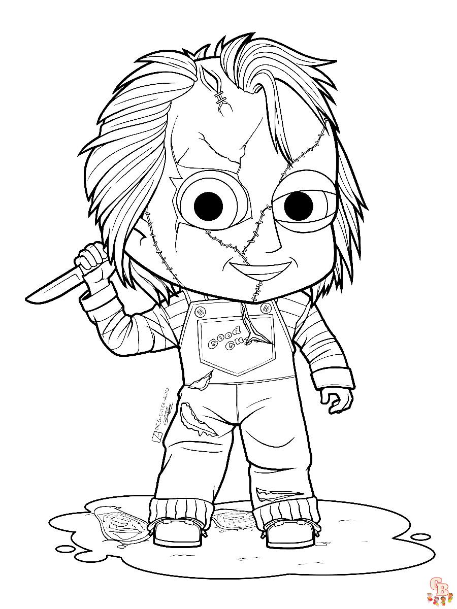 Chucky Coloring Pages 9