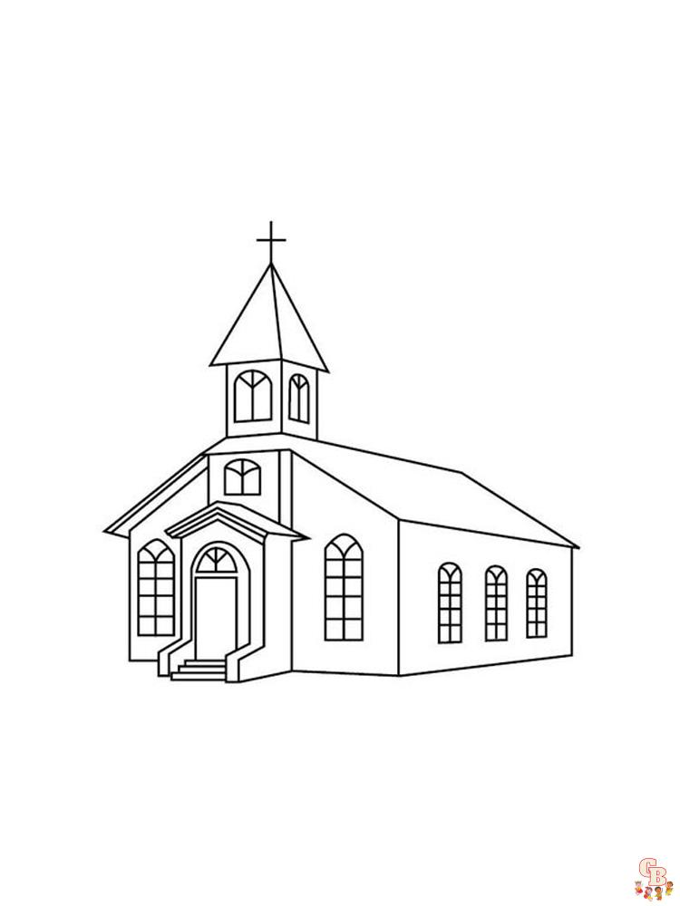 Church Coloring Pages 7