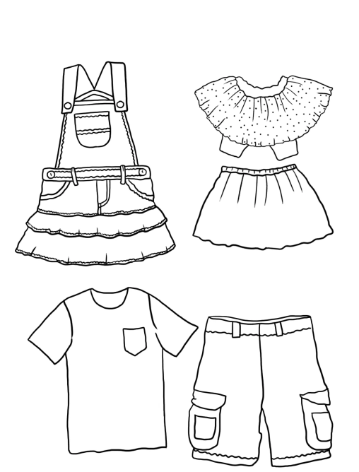 Clothes Coloring Pages: Free, Printable, and Easy Coloring Sheets
