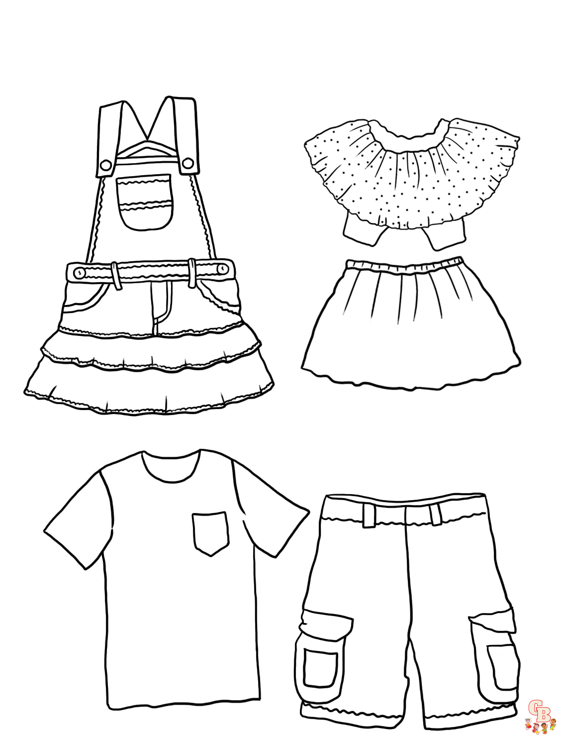 Clothes Coloring Pages 2